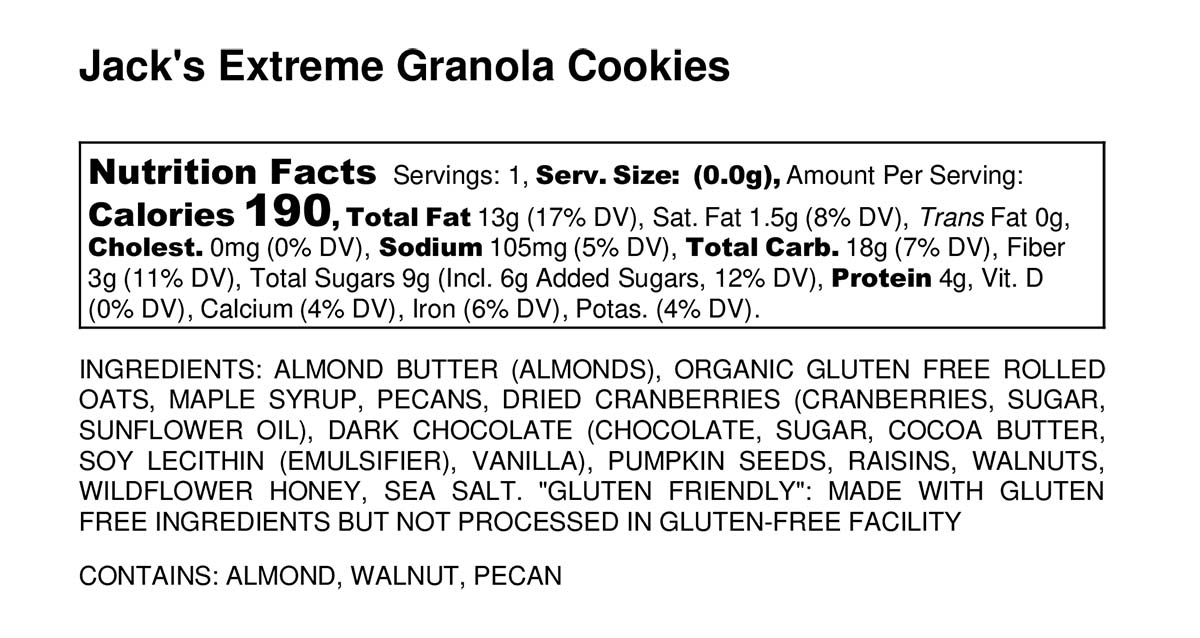 Granola Cookies- pkg of 3